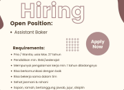 Lowongan Kerja Assistant Baker Terbaru 2026: Peluang Karir di Dunia Pastry & Bakery