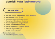 Lowongan Kerja Host Live Freelance di Spot Herbal Tasikmalaya Terbaru 2026