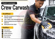 Lowongan Kerja Crew Carwash Shegia DN88 Carglow Terbaru 2026