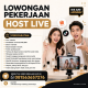 Lowongan Kerja Host Live Shopee & TikTok di Tasikmalaya Terbaru 2026
