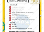 Lowongan Kerja Pramusaji & Tim Dapur Kedai Wong Kito 2026