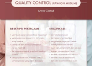 Lowongan Kerja Quality Control Fashion Muslim di Lozy 2026