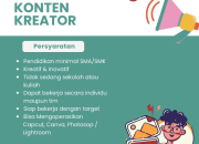 Lowongan Kerja Konten Kreator Pin’s Bakery & Coffee Tasikmalaya