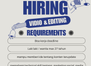 Lowongan Kerja Video & Editing di Tazpedia 2026