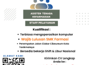 Lowongan Kerja Asisten Tenaga Kefarmasian & Staff Pelayanan di Apotek Wisaka Tasikmalaya