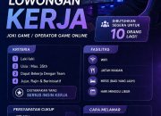 Lowongan Kerja Joki Game / Operator Game Online Garden Galaxy Tasikmalaya 2026