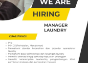 Lowongan Kerja Manager Laundry di Prima Laundry Terbaru 2026