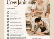 Lowongan Kerja Crew Jahit Bersama Teman Hidup x We Craft Style 2026