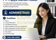 Lowongan Kerja Administrasi di PT. Trijaya Mandiri Abadi Terbaru 2026 – Lulusan SMA, D3, dan S1