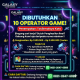 Lowongan Kerja Galaxy Game House Terbaru: Dibutuhkan 10 Operator Game Penempatan Tasikmalaya