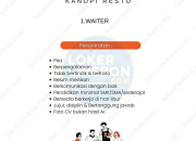 Lowongan Kerja Waiter di Maple Coffee Shop & Kanopi Resto Terbaru 2026 – Lulusan SMA/SMK Sederajat