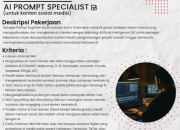 Lowongan Kerja AI Prompt Specialist di HR Alfutuh Terbaru 2026