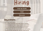 Lowongan Kerja Chef de Partie, Cook, dan Steward Mori Cafe & Eatery Tasikmalaya Terbaru 2026