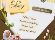 Lowongan Kerja Admin, Asisten Florist, & Operator Produksi Jdarr Florist Terbaru Juni 2026