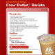 Lowongan Kerja Crew Outlet / Barista di Javacafe Tasikmalaya (Singaparna & Manonjaya) Terbaru 2026