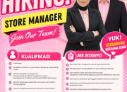 Lowongan Kerja Store Manager di Ktt Kosmetik Ciamis Terbaru 2026