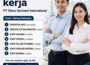 Lowongan Kerja PT Oleno Garment International Besar-besaran Terbaru 2026