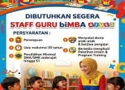 Lowongan Kerja Staff Guru & Program Kemitraan biMBA AIUEO Kota Tasikmalaya 2026