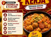 Lowongan Kerja Kedai Seblak Cikembulan & Cijulang Terbaru 2026