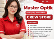 Loker Crew Store Master Optik Sindang Laut Lemah Abang Terbaru 2026