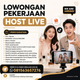 Lowongan Kerja Host Live Terbaru di Tasikmalaya – Penempatan Indhiang 2026