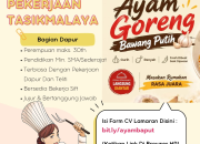 Lowongan Kerja Bagian Dapur Ayam Goreng Bawang Putih Penempatan Tasikmalaya