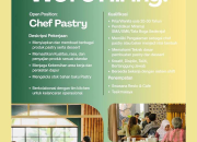 Lowongan Kerja Chef Pastry di Swasana Resto & Cafe Tasikmalaya Terbaru 2026