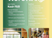 Lowongan Kerja Kasir F&B di Swasana Resto & Cafe Tasikmalaya Terbaru 2026