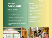 Lowongan Kerja Admin F&B di Swasana Resto & Cafe Tasikmalaya Terbaru 2026