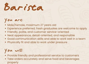 Lowongan Kerja Barista M. Coffee Company Terbaru 2026