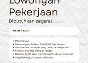 Lowongan Kerja Staff Admin Pamungkas Collection Tasikmalaya 2026