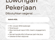 Lowongan Kerja Admin KOL Pamungkas Collection Tasikmalaya 2026
