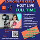 Lowongan Kerja Host Live Full Time Shopee & TikTok Tasikmalaya 2026