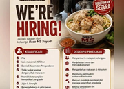 Lowongan Kerja Baso MS Suyud Pangandaran Terbaru 2026: Crew Outlet & Pelayanan