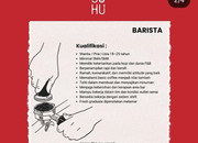Lowongan Kerja Barista, Cook, Kasir & Waitress Suhu Cafe Terbaru 2026