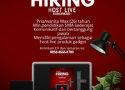Lowongan Kerja Host Live Streaming Gadget di iFix.id / Imah Gadget 2026