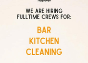 Lowongan Kerja Naughty Neighbors Terbaru 2026: Fulltime Crew Bar, Kitchen & Cleaning