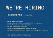 Lowongan Kerja Mixmacs Terbaru Oktober 2026, Dibuka Posisi Shopkeeper Fulltime Lulusan SMA/SMK