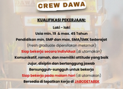 Lowongan Kerja Crew DAWA Minuman Rempah Penempatan Jabodetabek (Sedia Mess) 2026