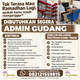 Lowongan Kerja Admin Gudang el.Jasmine Tasikmalaya