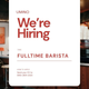 Lowongan Kerja Fulltime Barista di Umino Coffee Tasikmalaya Terbaru 2026